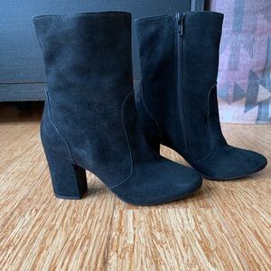 Steve Madden Alessaa Booties in Black Suede